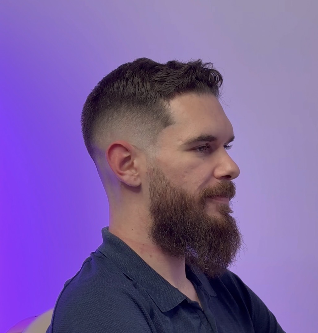 Full service haircut and beard